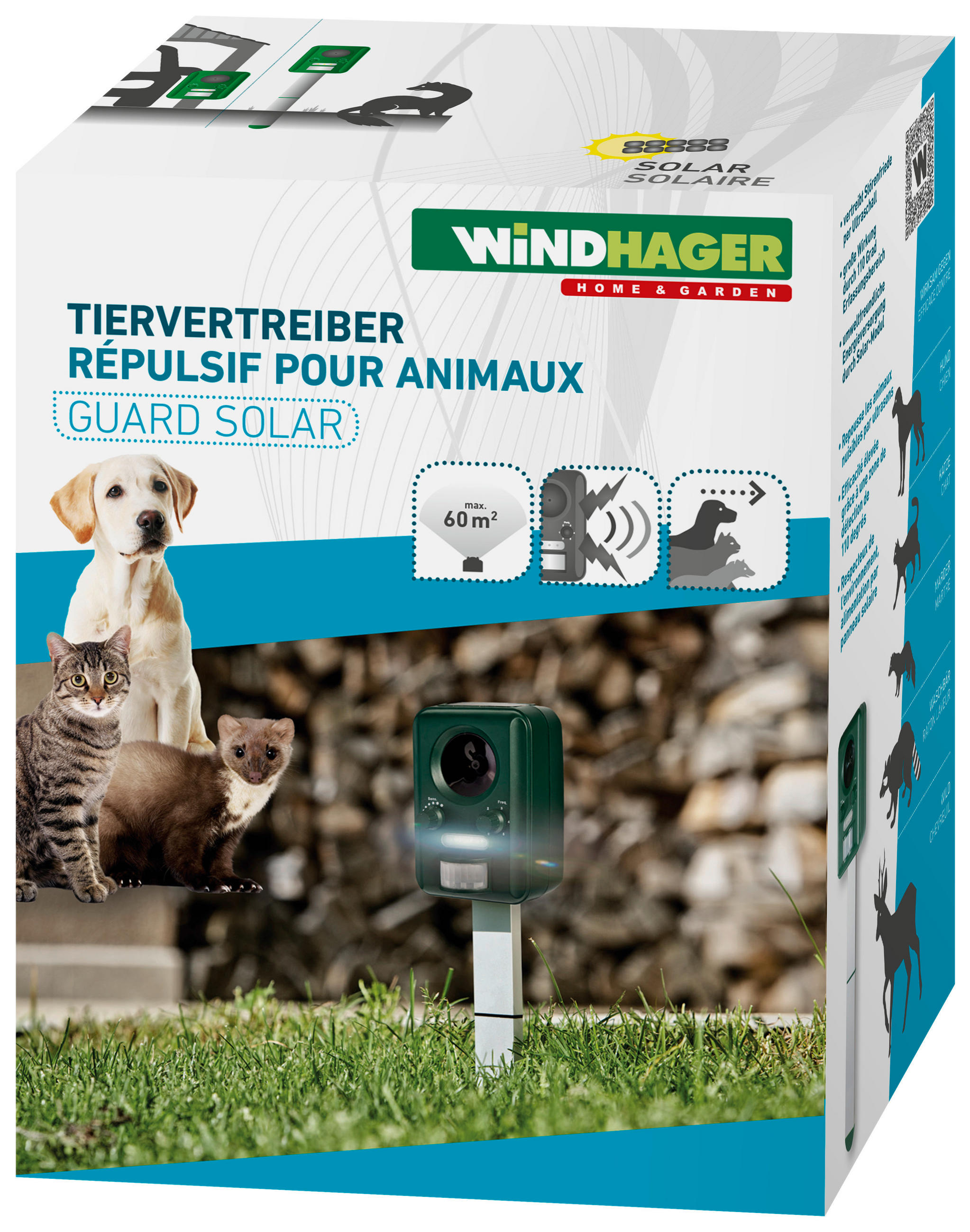 TIERVERTREIBER - Grün, Basics, Kunststoff (19/11,5/65cm)