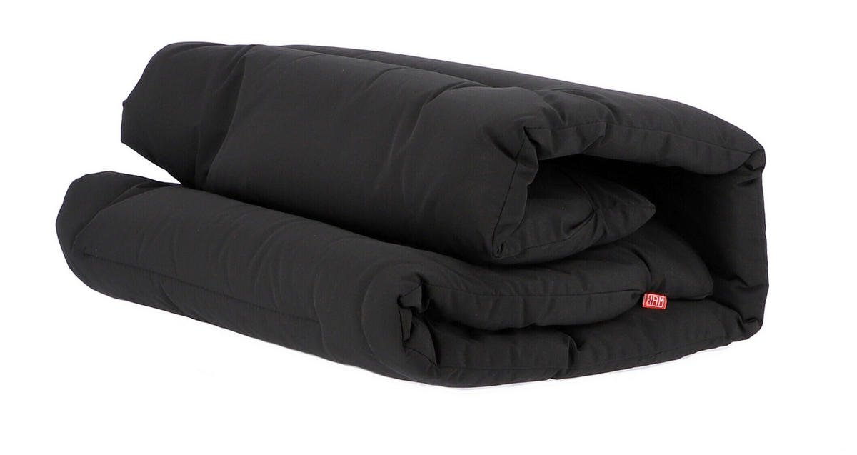 LIEGENAUFLAGE in Schwarz Uni  - Schwarz, Basics, Textil (78/6/195cm) - FIAM