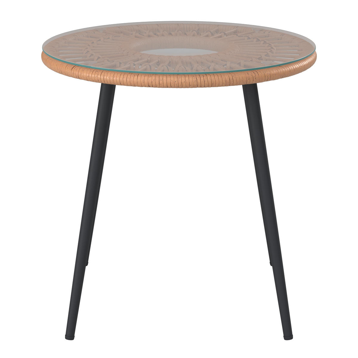 BALKONSET  3-teilig  - Klar/Dunkelgrau, Modern, Glas/Kunststoff - Ambia Garden