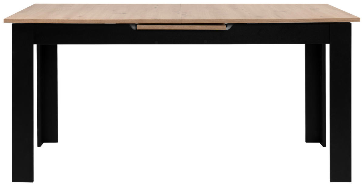 ESSTISCH in Holzwerkstoff 160-200/80/75 cm  - Schwarz/Eiche Artisan, Modern, Holzwerkstoff (160-200/80/75cm) - MID.YOU