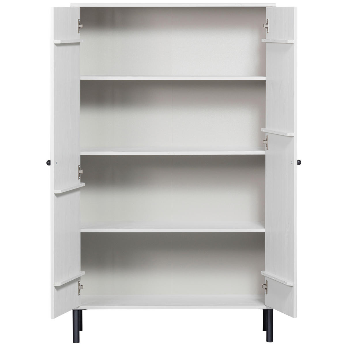 GARDEROBENSCHRANK Xina  in 90/149/40 cm  - Schwarz/Grau, Design, Holz/Metall (90/149/40cm) - Livetastic