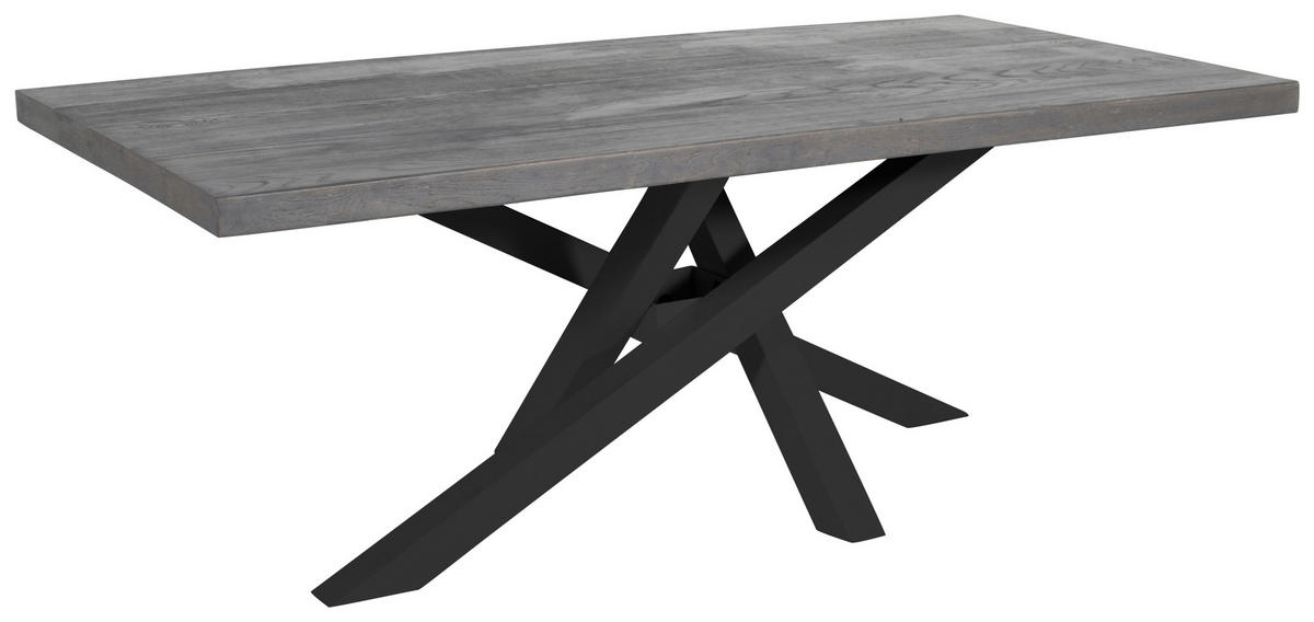 TISCHPLATTE Eiche Dunkelgrau, Eiche dunkel  - Eiche dunkel/Dunkelgrau, Design, Holz (180/90/5cm) - Landscape