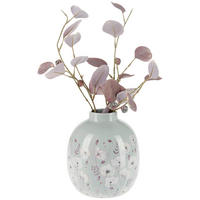 VAS 17 cm  - lila/vit, Trend, keramik (15/17cm)