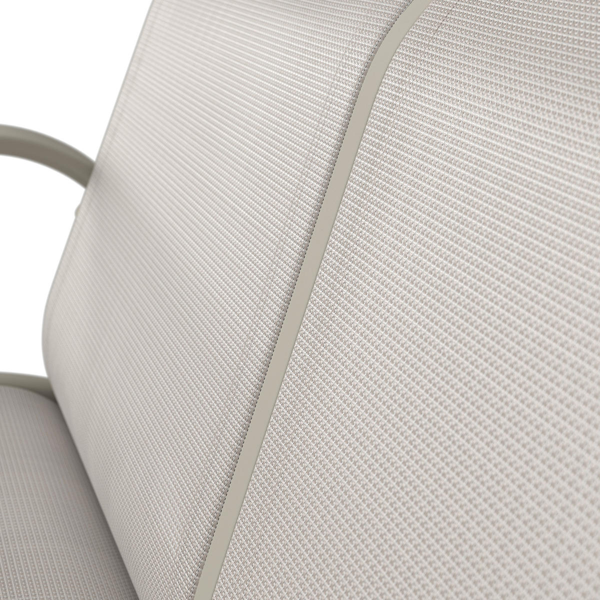 GARTENSET Webstoff Aluminium  - Beige/Weiß, MODERN, Textil/Metall (67/122/53/82/82/35/72/72/103cm) - Ambia Garden