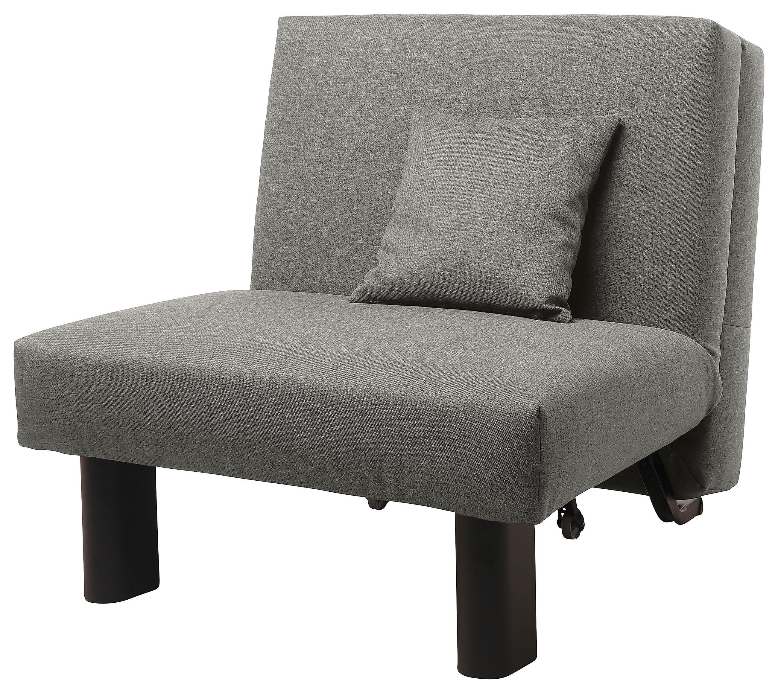 SCHLAFSESSEL Flachgewebe Hellgrau    - Hellgrau/Schwarz, Design, Textil/Metall (85/85/100cm) - Max Winzer