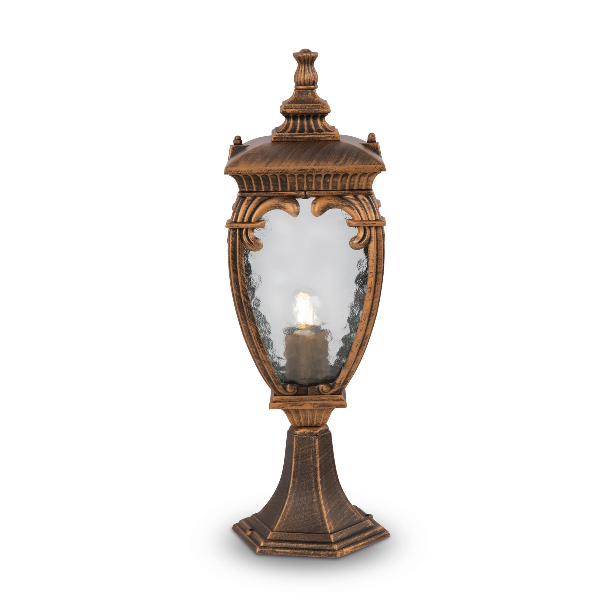 POLLERLEUCHTE Outdoor 16/48,5 cm   - Goldfarben/Schwarz, Trend, Metall (16/48,5cm) - MAYTONI