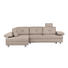 WOHNLANDSCHAFT in Textil Beige - Chromfarben/Beige, Design, Textil/Metall (190/288cm) - Hom`in WOHNLANDSCHAFT in Textil Beige - Chromfarben/Beige, Design, Textil/Metall (190/288cm) - Hom`in