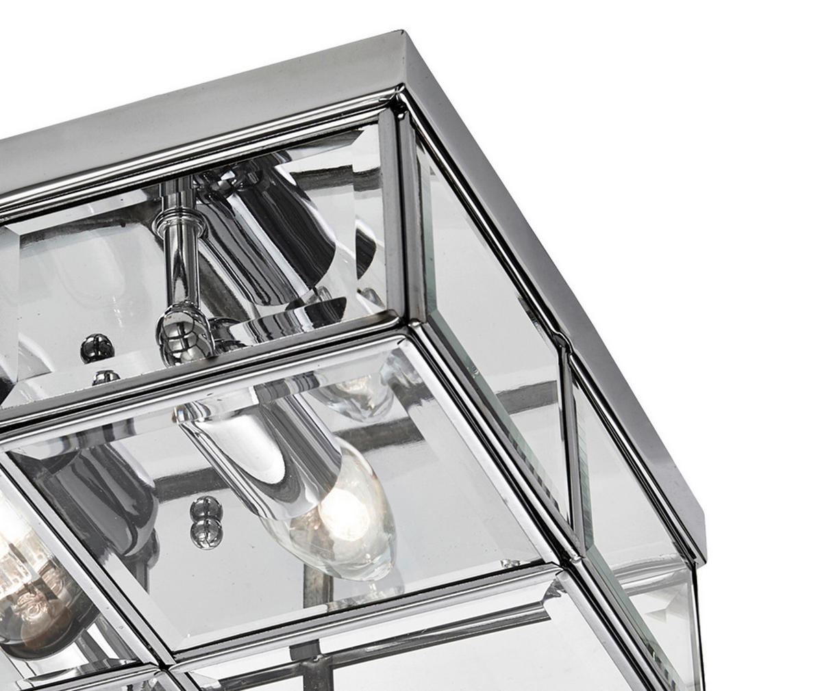 TAKLAMPA Monza  - kromfärg, Basics, glas (12/30/30cm)