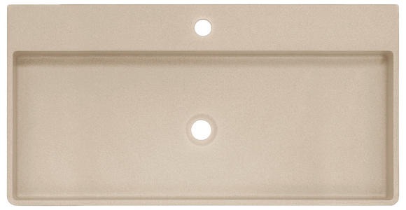 WASCHBECKEN 82/13/42 cm  - Hellgrau, Basics, Stein (82/13/42cm) - Linea Natura