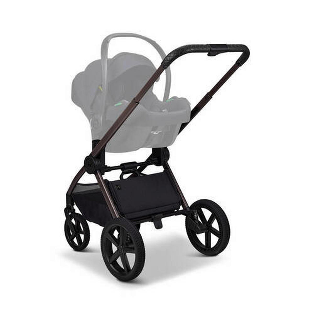 KOMBIKINDERWAGEN  Gio Fold ETPU  Greige  - Greige/Braun, Basics, Textil/Metall (120/58/92cm) - Moon Edition