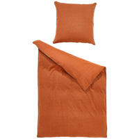 WENDEBETTWÄSCHE Scatter Flanell 135/200 cm  - Rostfarben, KONVENTIONELL, Textil (135/200cm) - Esprit