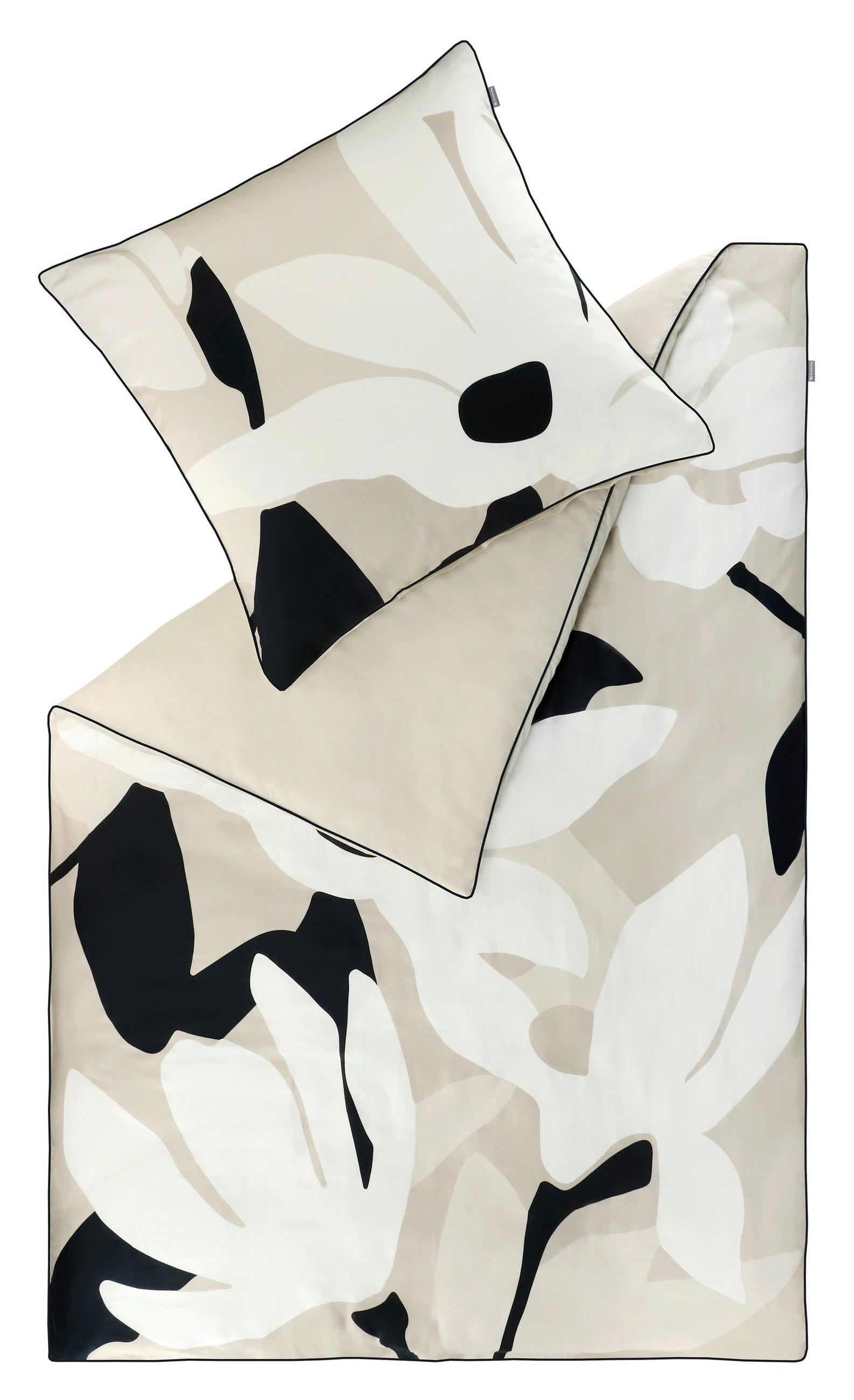 WENDEBETTWÄSCHE MR-Harmony beige Satin 135/200 cm  - Beige/Creme, Design, Textil (135/200cm) - Musterring
