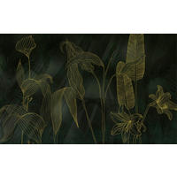 VLIESTAPETE 2,5 m  - Gelb/Schwarz, Basics (400/250cm) - Xora