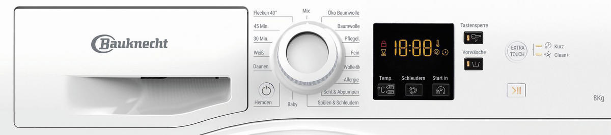 WASCHMASCHINE BPW 814 B WEISS  - Weiß, Basics (59,5/85/60,5cm) - Bauknecht