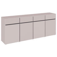 SIDEBOARD  200/79,6/39,8 cm 4 Schublade(n)  - Kaschmir/Schwarz, Design, Holzwerkstoff/Kunststoff (200/79,6/39,8cm) - Xora