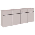 SIDEBOARD  200/79,6/39,8 cm 4 Schublade(n)  - Kaschmir/Schwarz, Design, Holzwerkstoff/Kunststoff (200/79,6/39,8cm) - Xora
