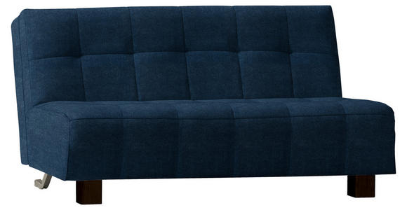 SCHLAFSOFA Juice in Dunkelblau  - Schwarz/Dunkelblau, Design, Textil/Metall (165/92/102cm) - Novel