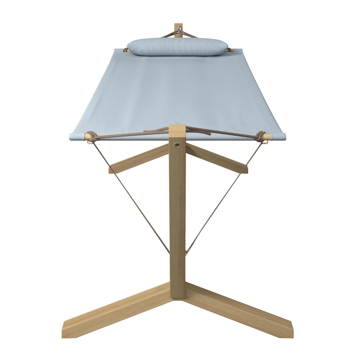 HÄNGEMATTE  - Gelb/Hellgrau, Modern, Textil/Metall (296/111/108cm) - Beldano