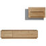 WOHNWAND in Grau, Eichefarben - Eichefarben/Grau, Natur, Glas/Holz (259/178/49cm) - Valnatura WOHNWAND in Grau, Eichefarben - Eichefarben/Grau, Natur, Glas/Holz (259/178/49cm) - Valnatura