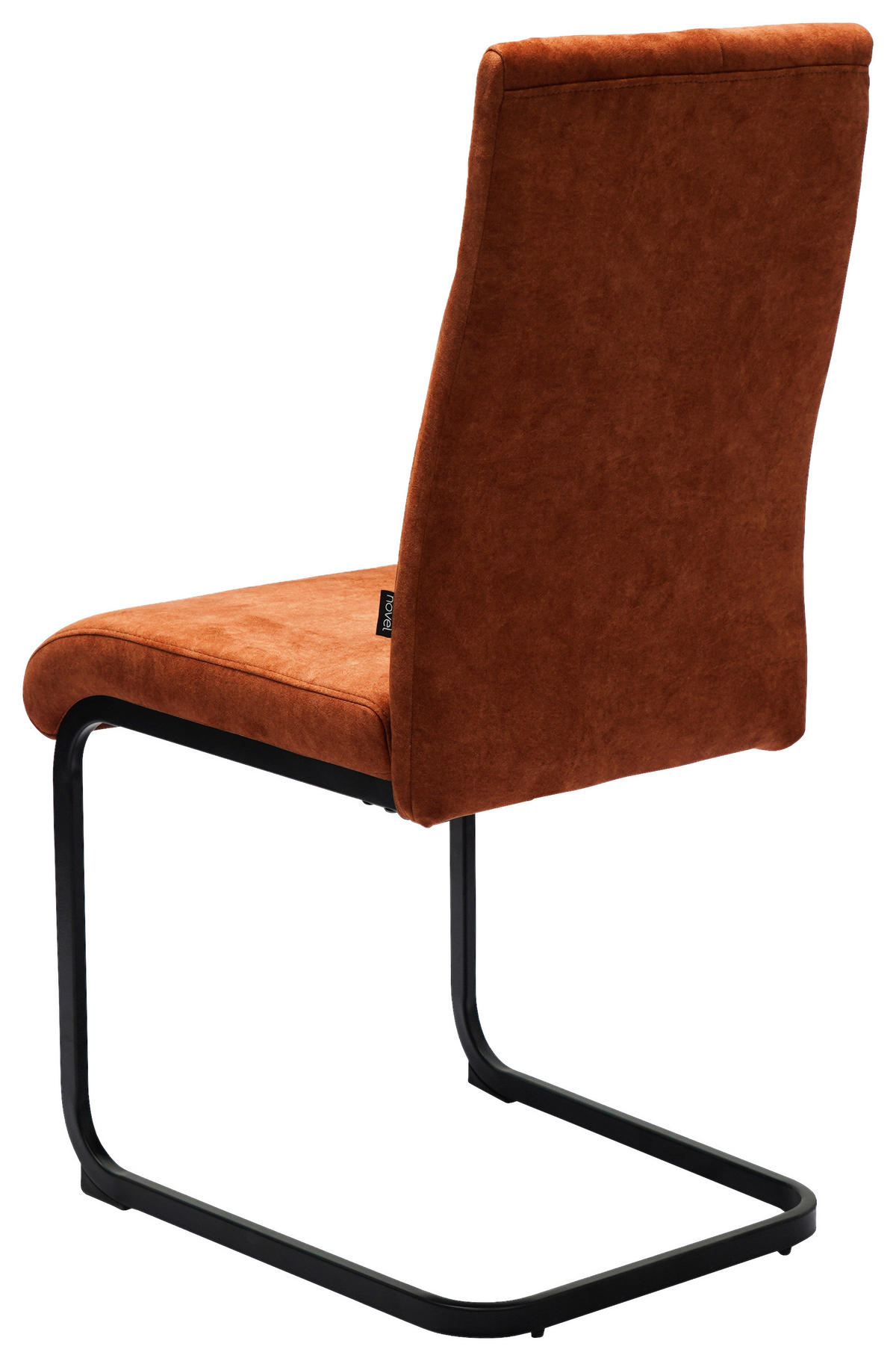 SCHWINGSTUHL  in Eisen Webstoff  - Rostfarben/Schwarz, Design, Textil/Metall (45/92/62cm) - Novel