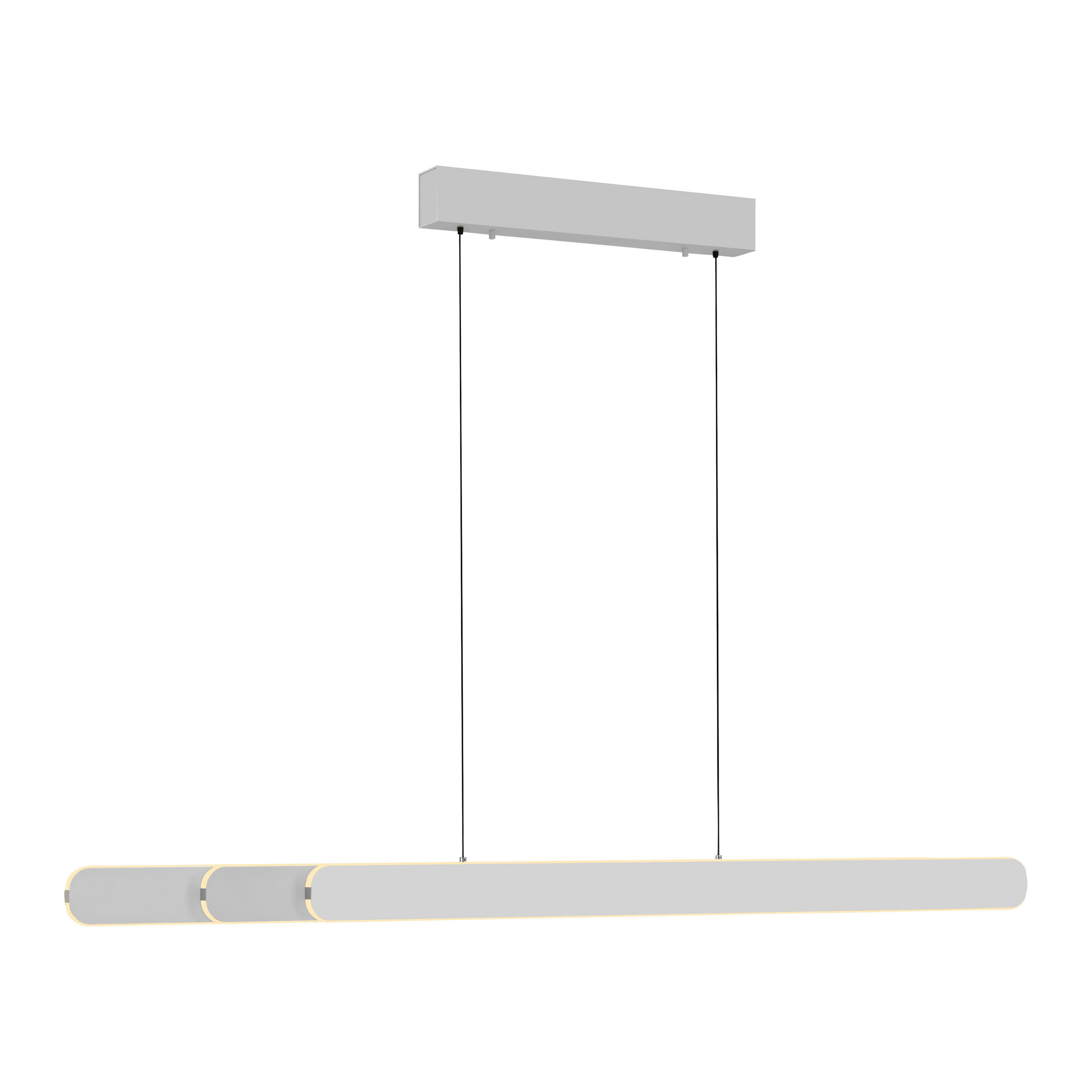LED-PENDELLEUCHTE 160/5,5/180 cm  - Weiß, Design, Kunststoff/Metall (160/5,5/180cm) - Schöner Wohnen