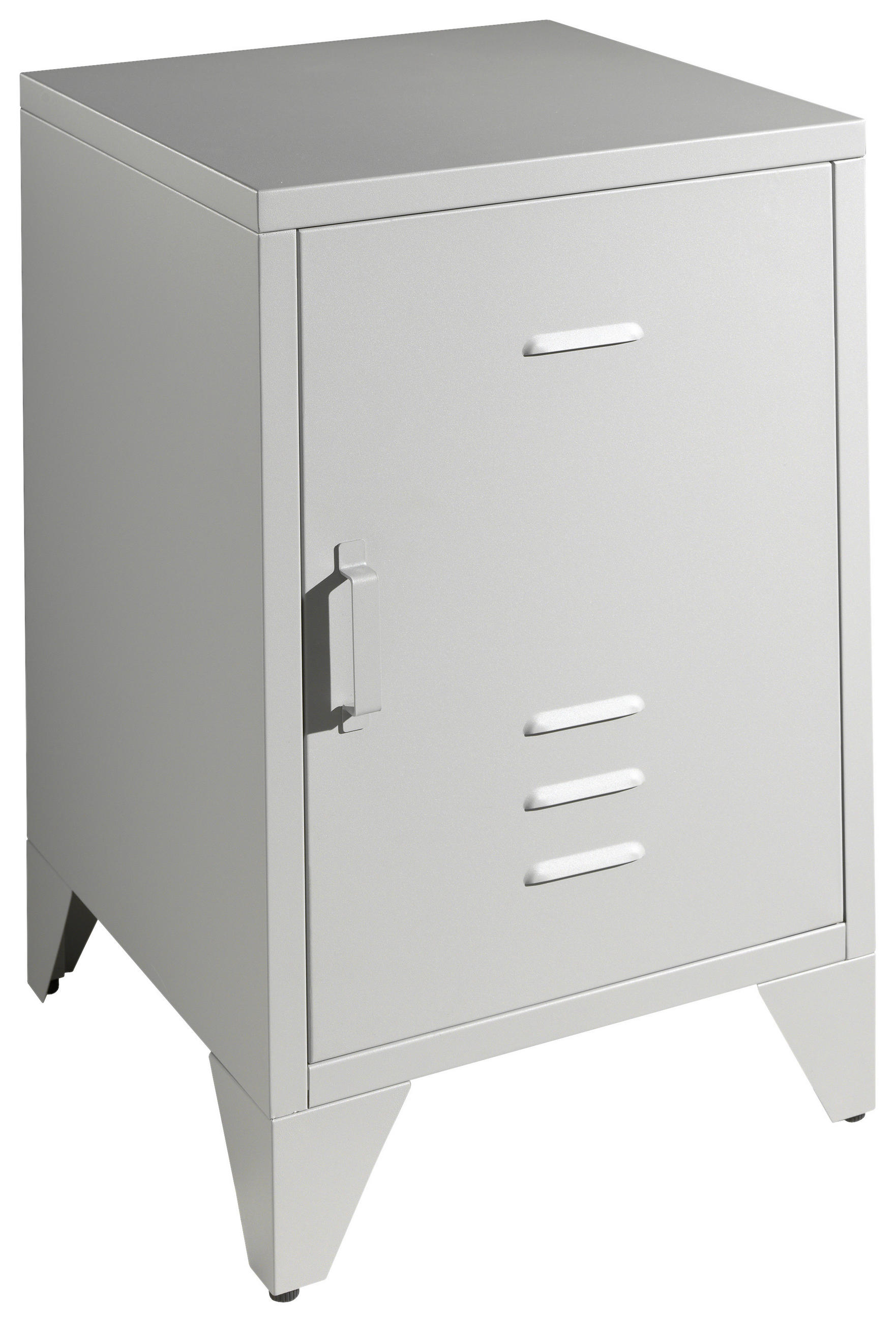 NACHTKÄSTCHEN 40/60/40 cm  in Grau  - Grau, MODERN, Metall (40/60/40cm) - Vipack