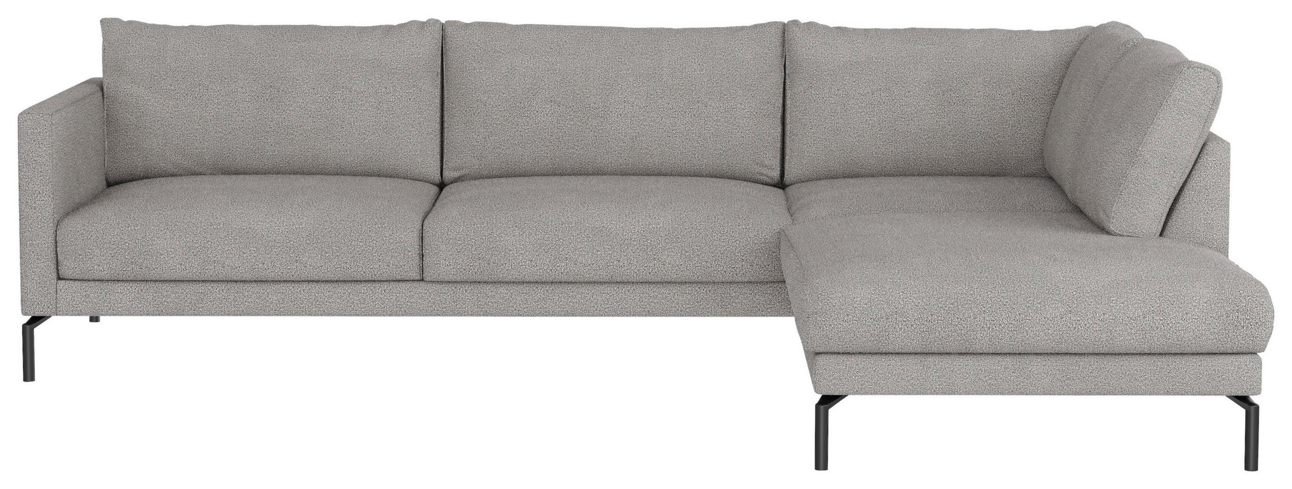 SOFFA i flatväv beige  - beige/svart, Klassisk, metall/trä (289/85/93/149cm) - Hom`in