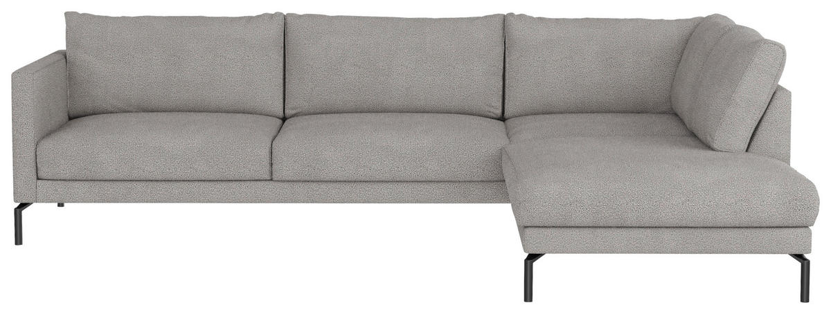SOFFA i flatväv beige  - beige/svart, Klassisk, metall/trä (289/85/93/149cm) - Hom`in