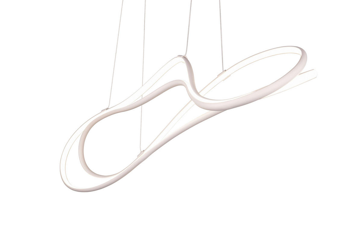 LED-PENDELLEUCHTE 113/24/150 cm    - Weiss, Design, Metall (113/24/150cm) - Trio Leuchten