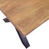 ESSTISCH 160/90/76 cm Mangoholz massiv Holz Naturfarben rechteckig  - Schwarz/Naturfarben, LIFESTYLE, Holz/Metall (160/90/76cm) - Landscape