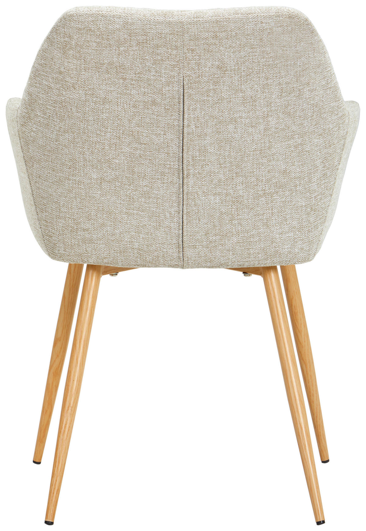 KAROSSZÉK tölgyfa, bézs  - bézs/tölgyfa, Konventionell, textil/fa (56,5/80/58cm) - Livetastic