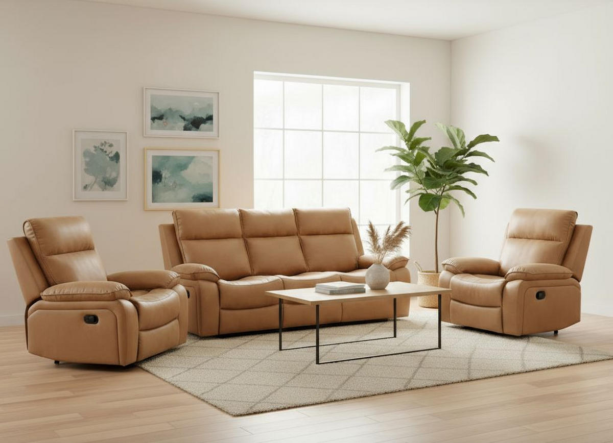 RELAXSESSEL Mikrofaser    - Schwarz/Cappuccino, Design, Holz/Kunststoff (100/101/97cm) - Livetastic