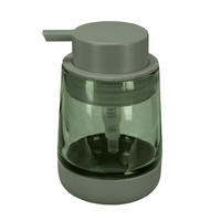 DÁVKOVAČ MYDLA olivovozelená - olivovozelená, Konventionell, plast (8,4/8,4/12,6cm) - Kleine Wolke