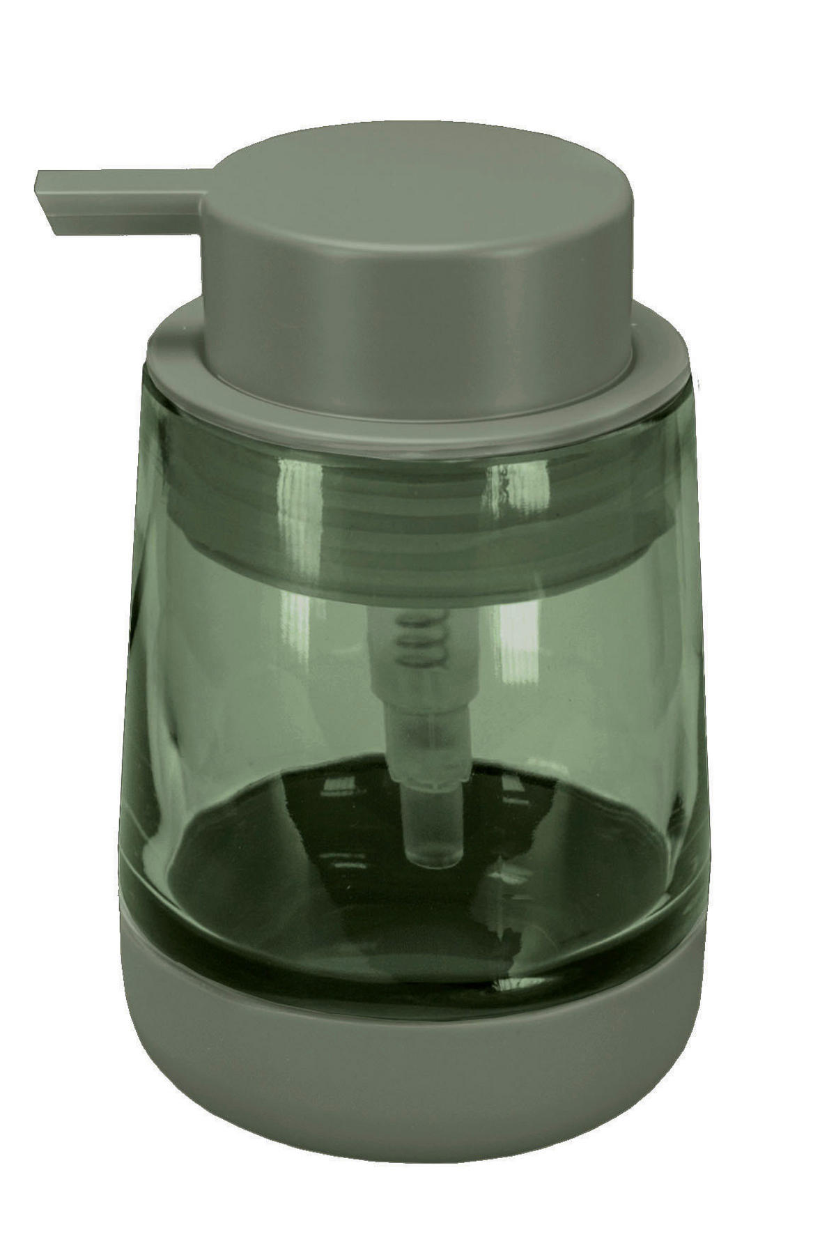 DÁVKOVAČ MYDLA olivovozelená - olivovozelená, Konventionell, plast (8,4/8,4/12,6cm) - Kleine Wolke