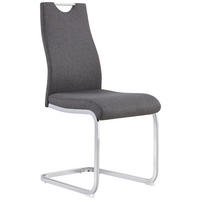 STOLICA  siva  metal, tekstil      - siva/boje kroma, Design, metal/tekstil (44/98/57cm) - Xora