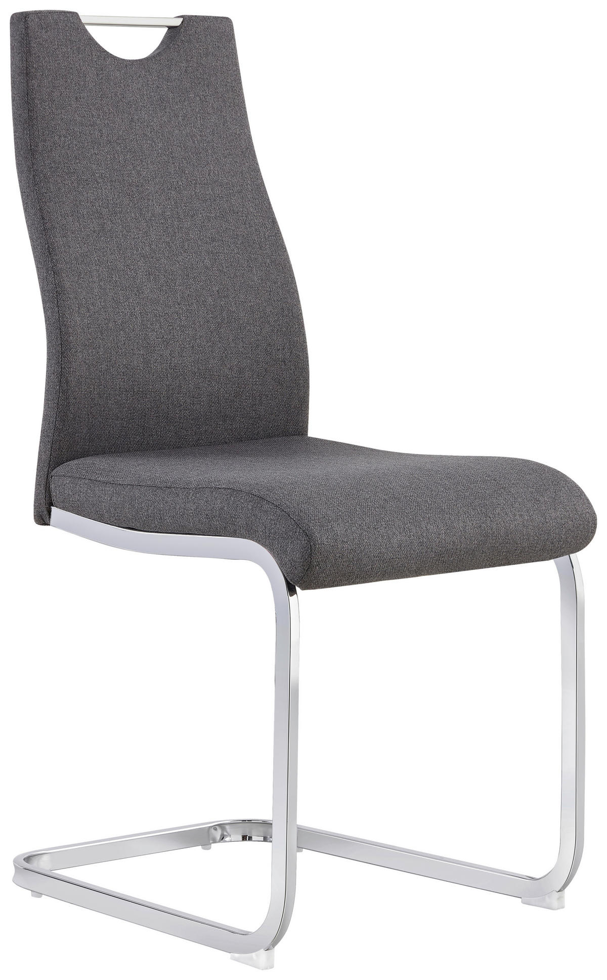 STOLICA  siva  metal, tekstil      - siva/boje kroma, Design, metal/tekstil (44/98/57cm) - Xora