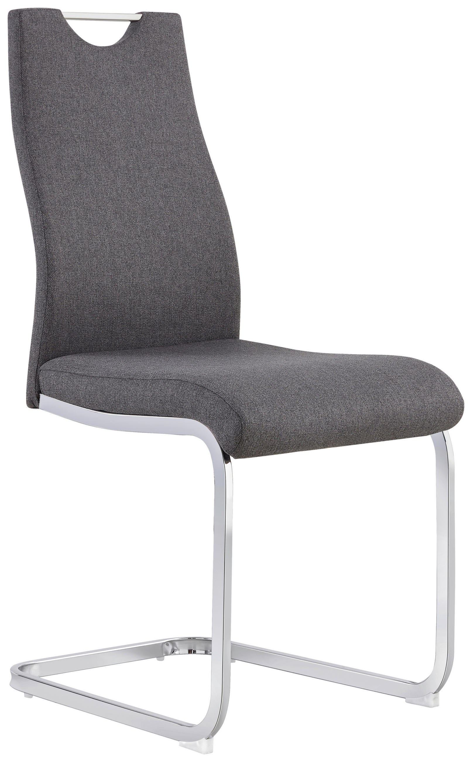 Xora STOLIČKA S PRUŽNÝM PODNOŽÍM, tkaná textília, sivá