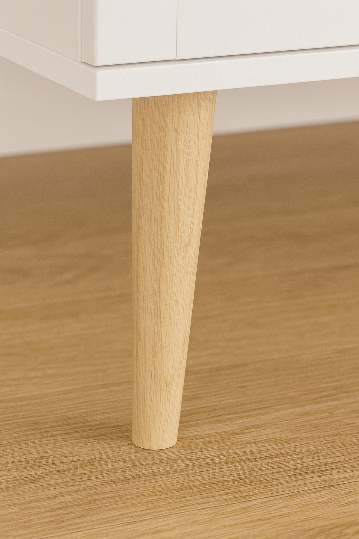 DREHTÜRENSCHRANK 79/204/60 cm,  in Weiß, Kieferfarben, 2-türig  - Weiß/Kieferfarben, Natur, Holz (79/204/60cm) - Chameo