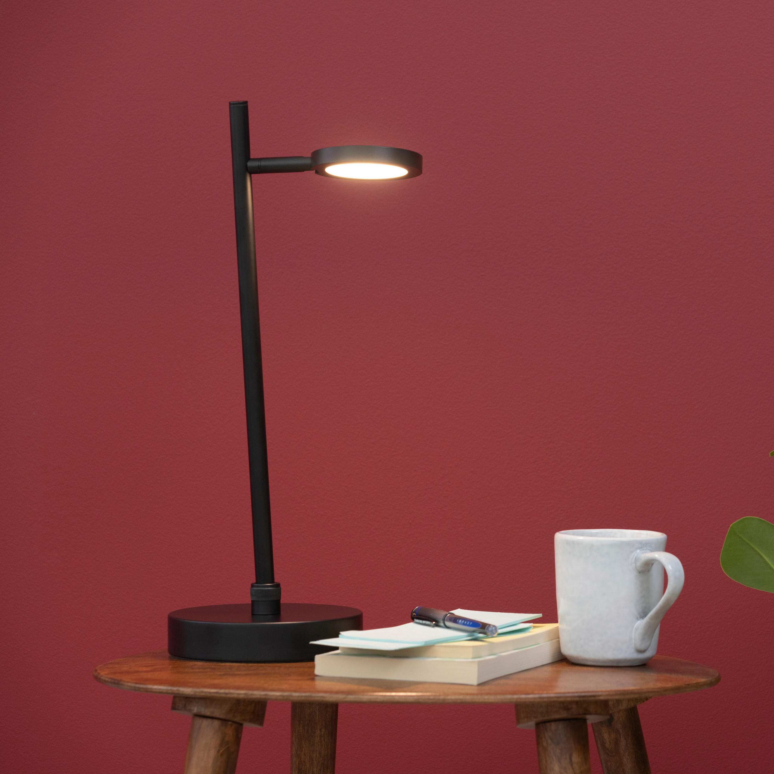 LED-TISCHLEUCHTE 22,6/45/16 cm   - Schwarz, KONVENTIONELL, Kunststoff/Metall (22,6/45/16cm) - Brilliant