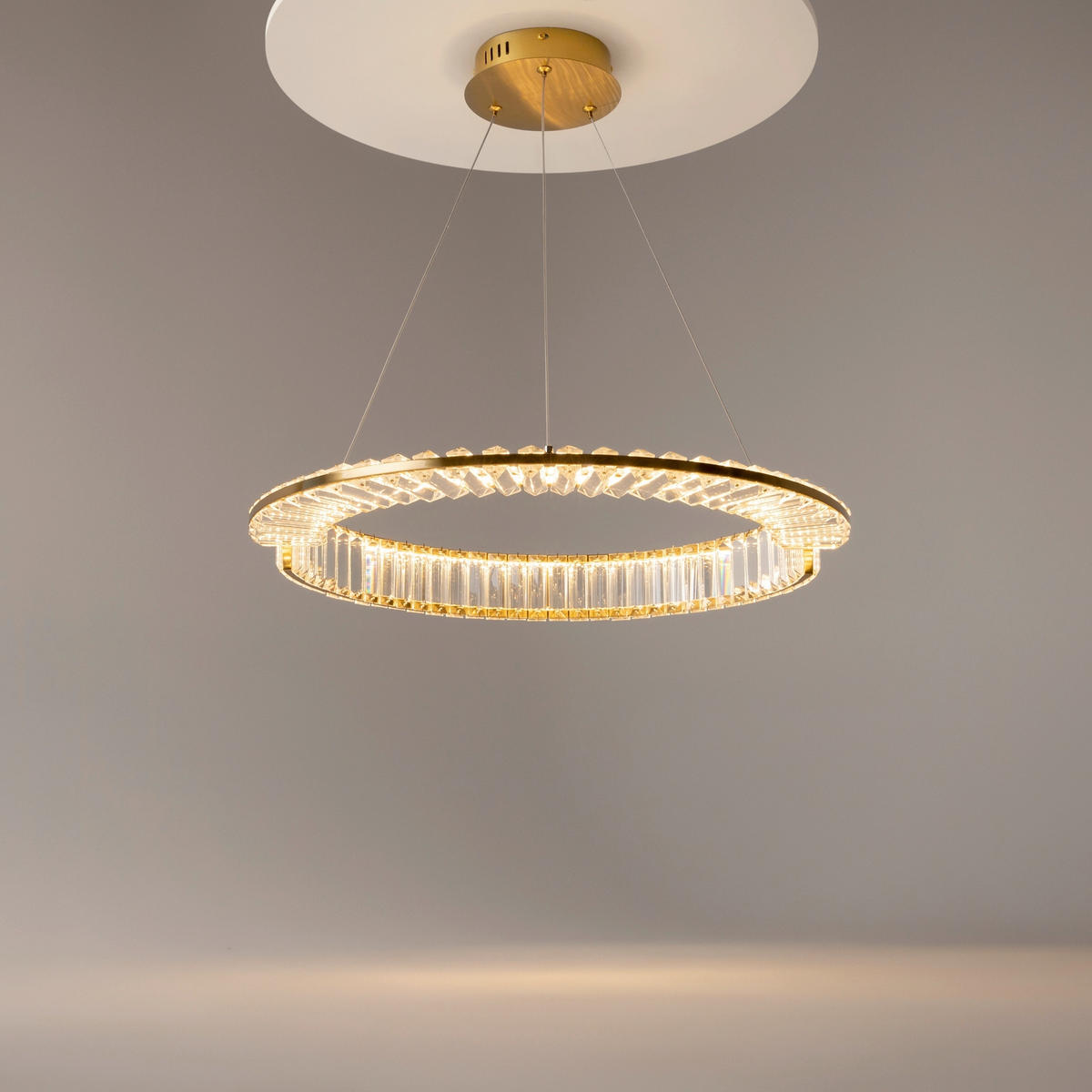 PENDELLEUCHTE Krone 62/50 cm  - Messingfarben, Design, Metall (62/50cm) - MAYTONI