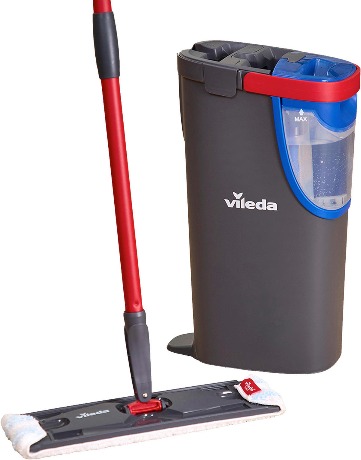 VILEDA H2PRO FLATMOPP - mörkgrå, Basics, plast (24/18/42cm) - Best Price