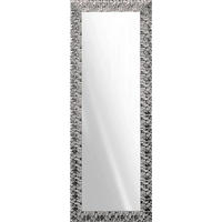 WANDSPIEGEL 55/155/2 cm    - Weiss/Silberfarben, Design, Glas/Holz (55/155/2cm)