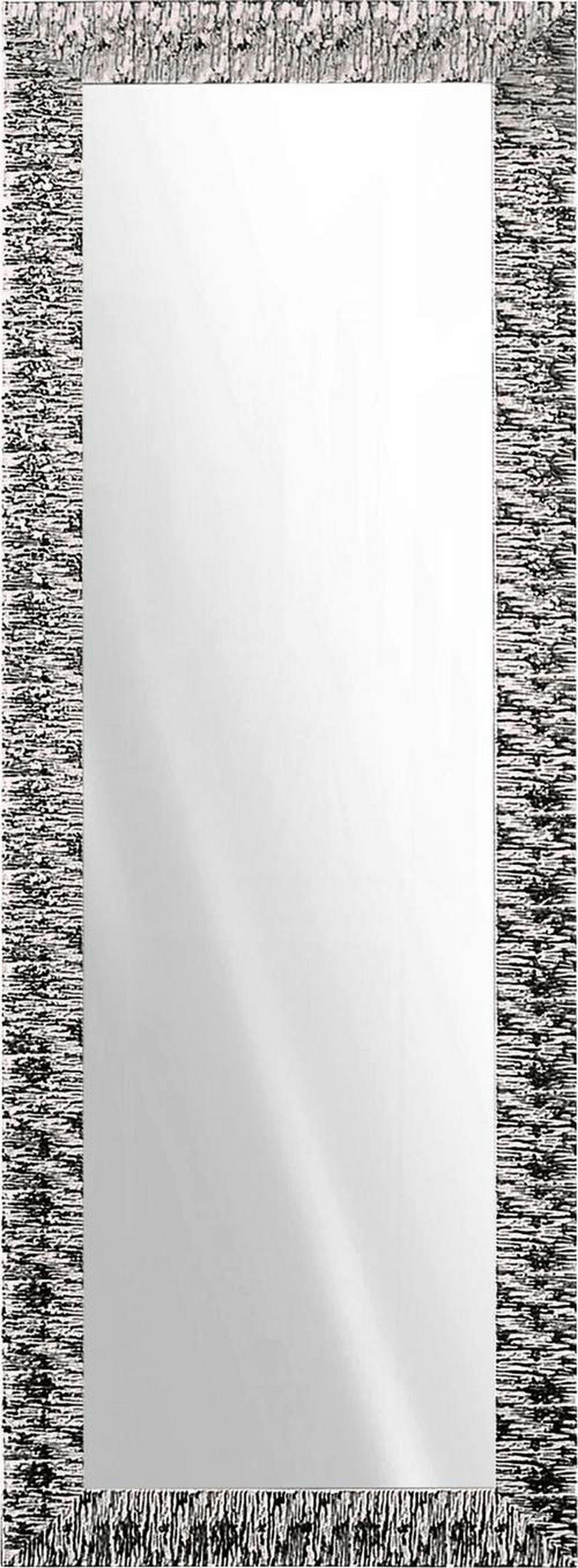 WANDSPIEGEL 55/155/2 cm    - Weiss/Silberfarben, Design, Glas/Holz (55/155/2cm)