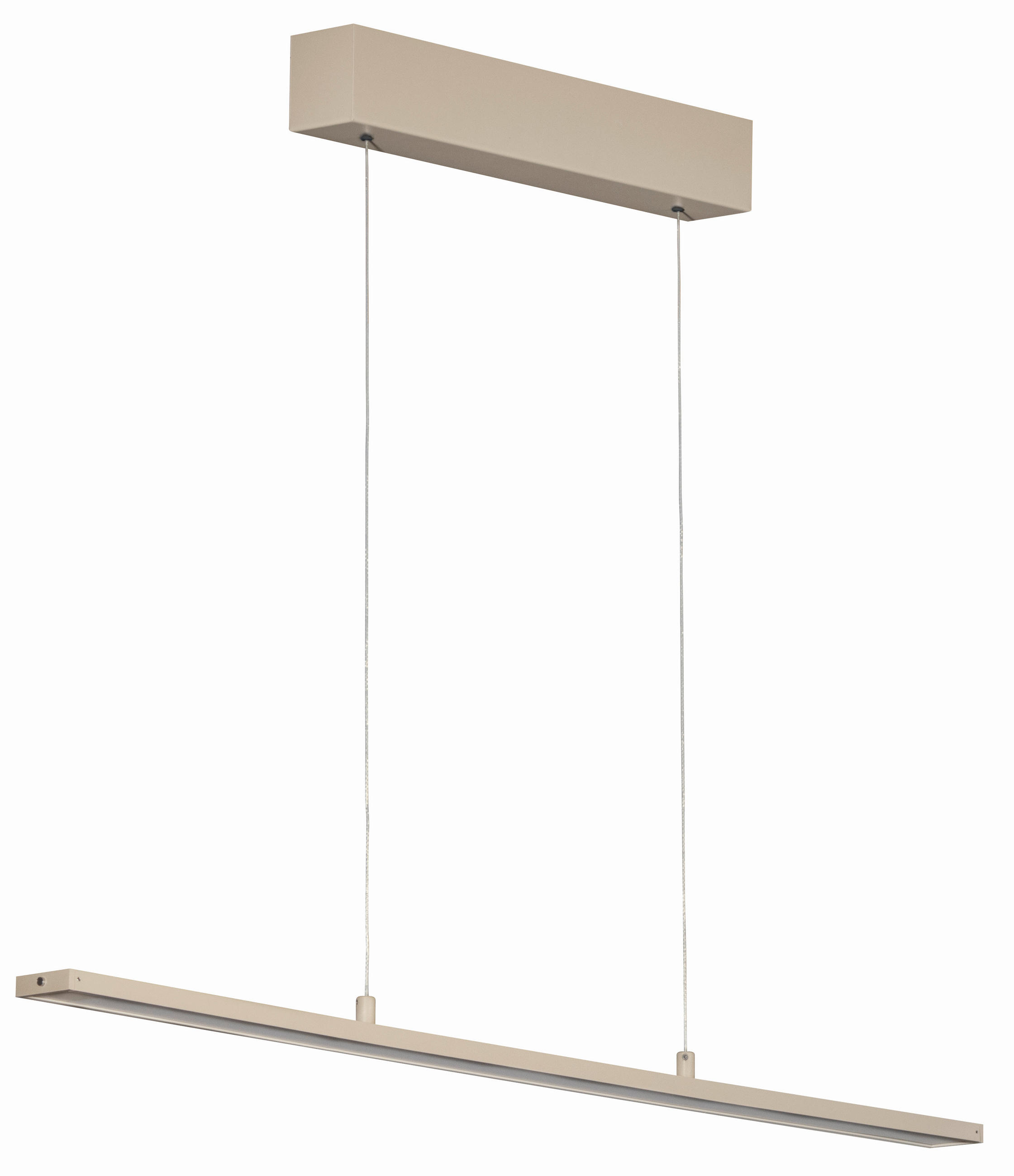 LED-HÄNGELEUCHTE Marlo   - Sandfarben, Design, Glas/Metall (6/90cm) - Fischer & Honsel