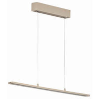 LED-HÄNGELEUCHTE Marlo   - Sandfarben, Design, Glas/Metall (6/90cm) - Fischer & Honsel
