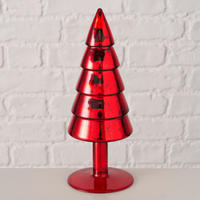 DEKOBAUM  - Rot, Basics, Glas (8/21cm) - X-Mas