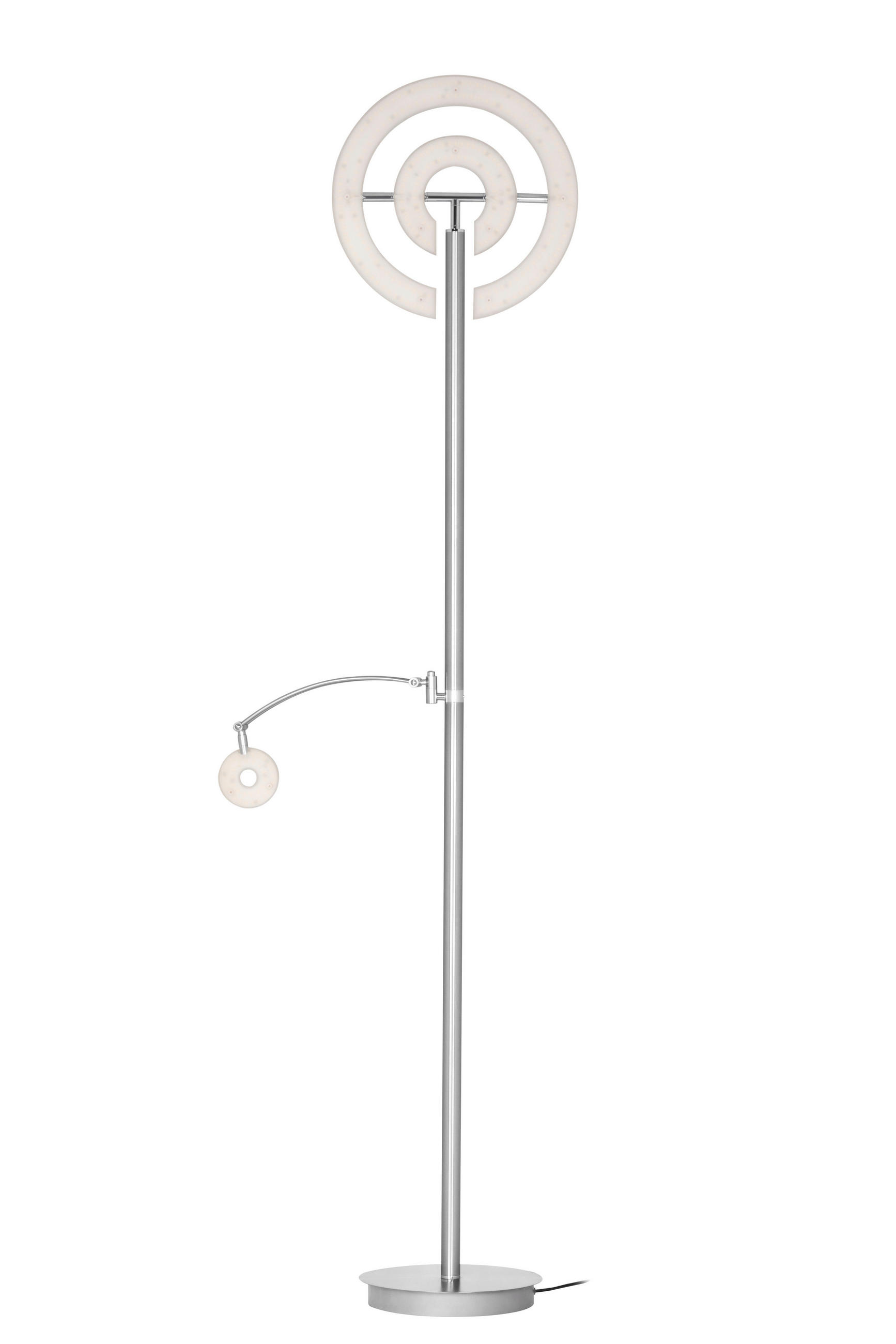 LED-DECKENFLUTER 40/180 cm    - Weiß/Nickelfarben, KONVENTIONELL, Kunststoff/Metall (40/180cm) - Dieter Knoll