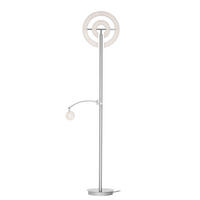 LED-DECKENFLUTER 40/180 cm    - Weiß/Nickelfarben, KONVENTIONELL, Kunststoff/Metall (40/180cm) - Dieter Knoll