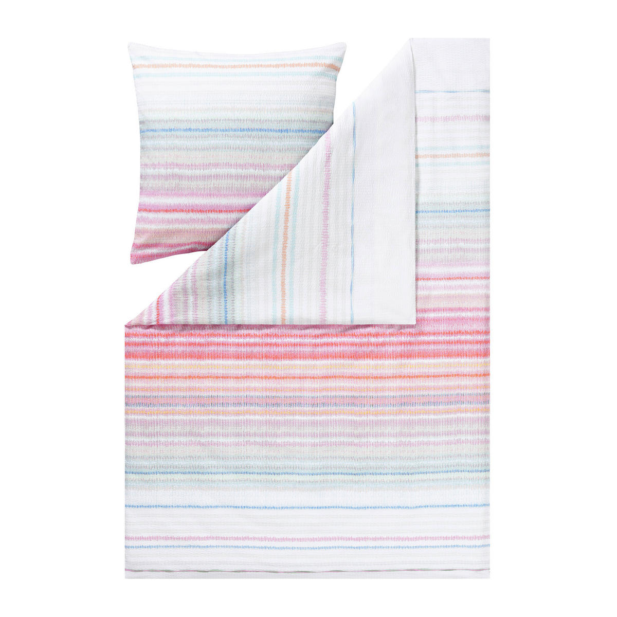 BETTWÄSCHE Impulse Seersucker 155/220 cm  - Multicolor, Design, Textil (155/220cm) - Estella