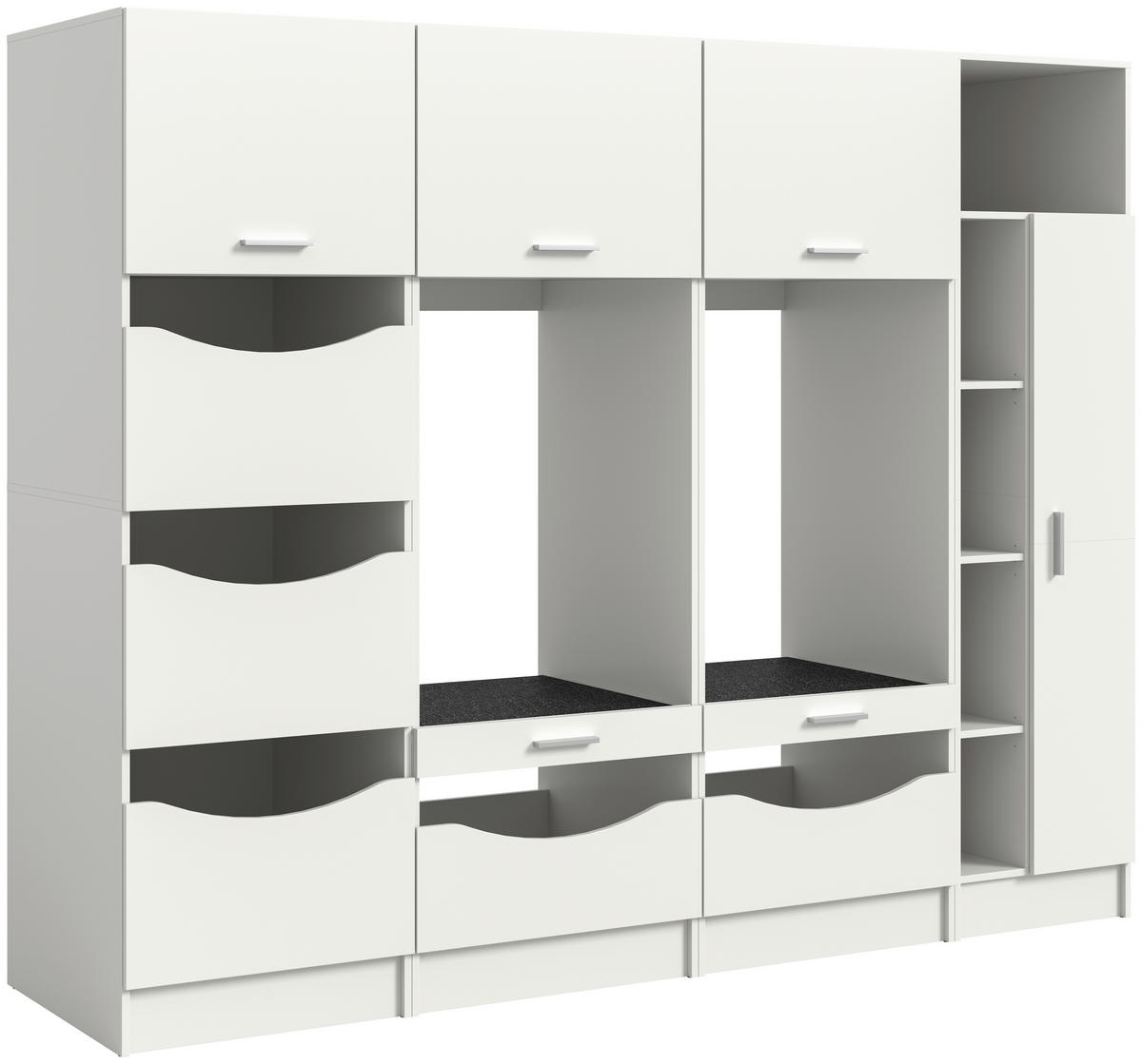 HAUSWIRTSCHAFTSRAUM 233/195/68 cm Weiss  - Weiss, Basics, Holzwerkstoff (233/195/68cm) - MID.YOU